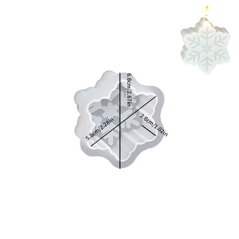 複数の平面クリスマスろうそくシリコン金型ヘラジカ雪だるまクリスマスツリー雪花樹脂滴金型クロスボーダー|undefined