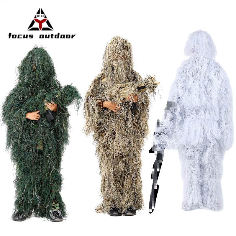 Selva ropa de camuflaje táctico al aire libre traje Gilly campo tiro oculto Navidad atmósfera Geely