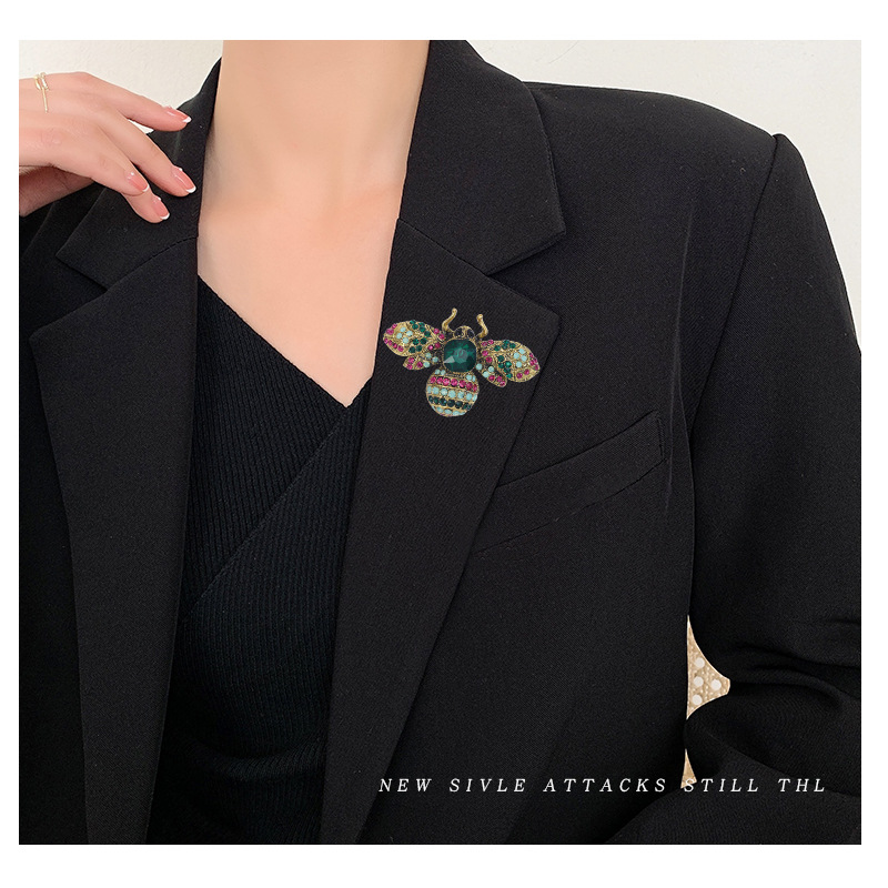 23g Weight Rhinestones Inlay Material Brooches Classification Banquet Occasion Alloy Material All Seasons Season Women's Gender Inlay Design Retro Style Retro Pin Alloy Inlay Rhinestones Women's Brooches 1