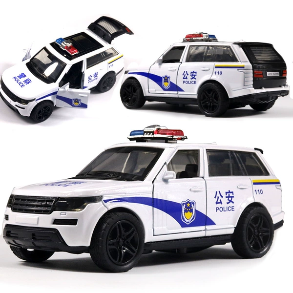 Open window box-sound and light version of the road police car white