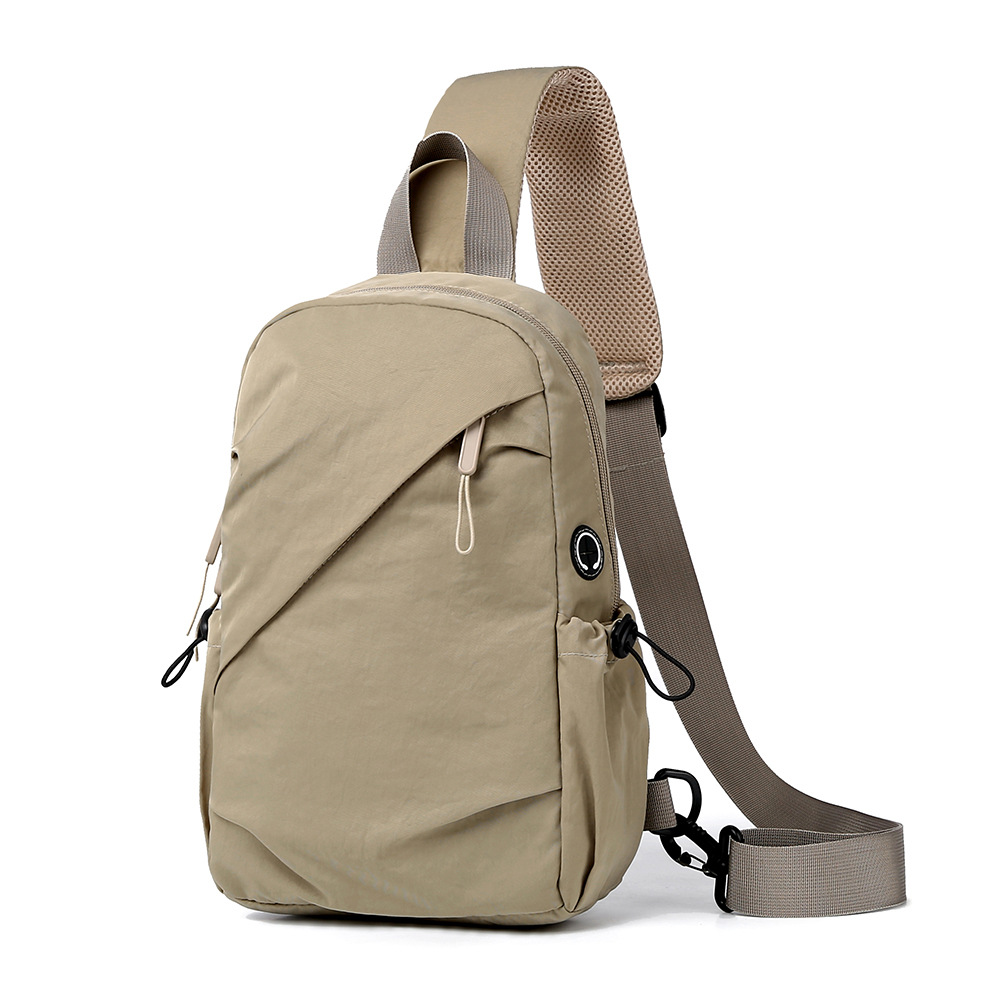 Men's Simple Cycling Bag, Outdoor Shoulder Bag, Water-Repellent, Casual and Versatile Crossbody Bag, Large Capacity Sports Chest Bag