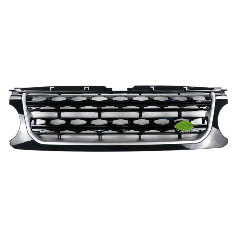 Aplicable a Land Rover Discovery 3 Cambio 14-16 Discovery 4 Todo Negro medio neto negro plata medio neto parachoques delantero rejilla image 1