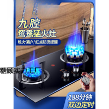 现货煤气灶双灶家用台嵌入式天然气燃气灶猛火炉液化气