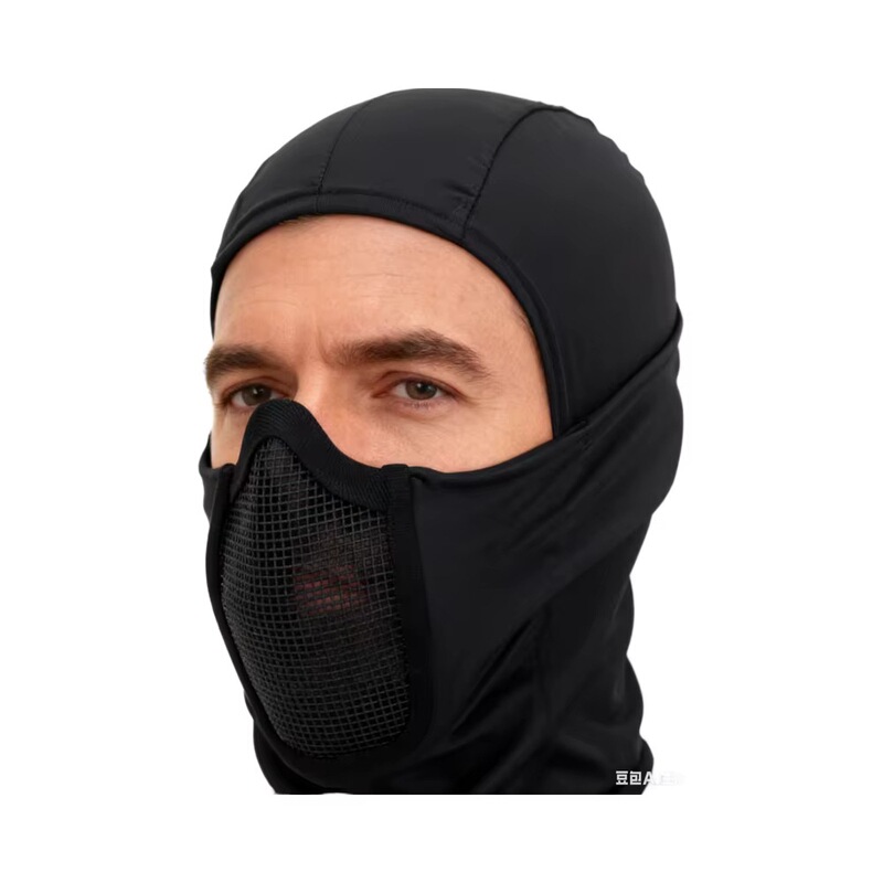 Cross-Border Outdoor Dustproof and Sunproof Cycling Mask, Windproof Headgear, Breathable Nylon Tactical Bib, Unisex