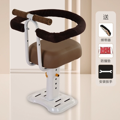 the Small Cotton Seat for Babies in — Electric car child seat - 918-adjustable-brown-playpen-with-square-panels-handrail-safety-fence-and-tie-down-straps
