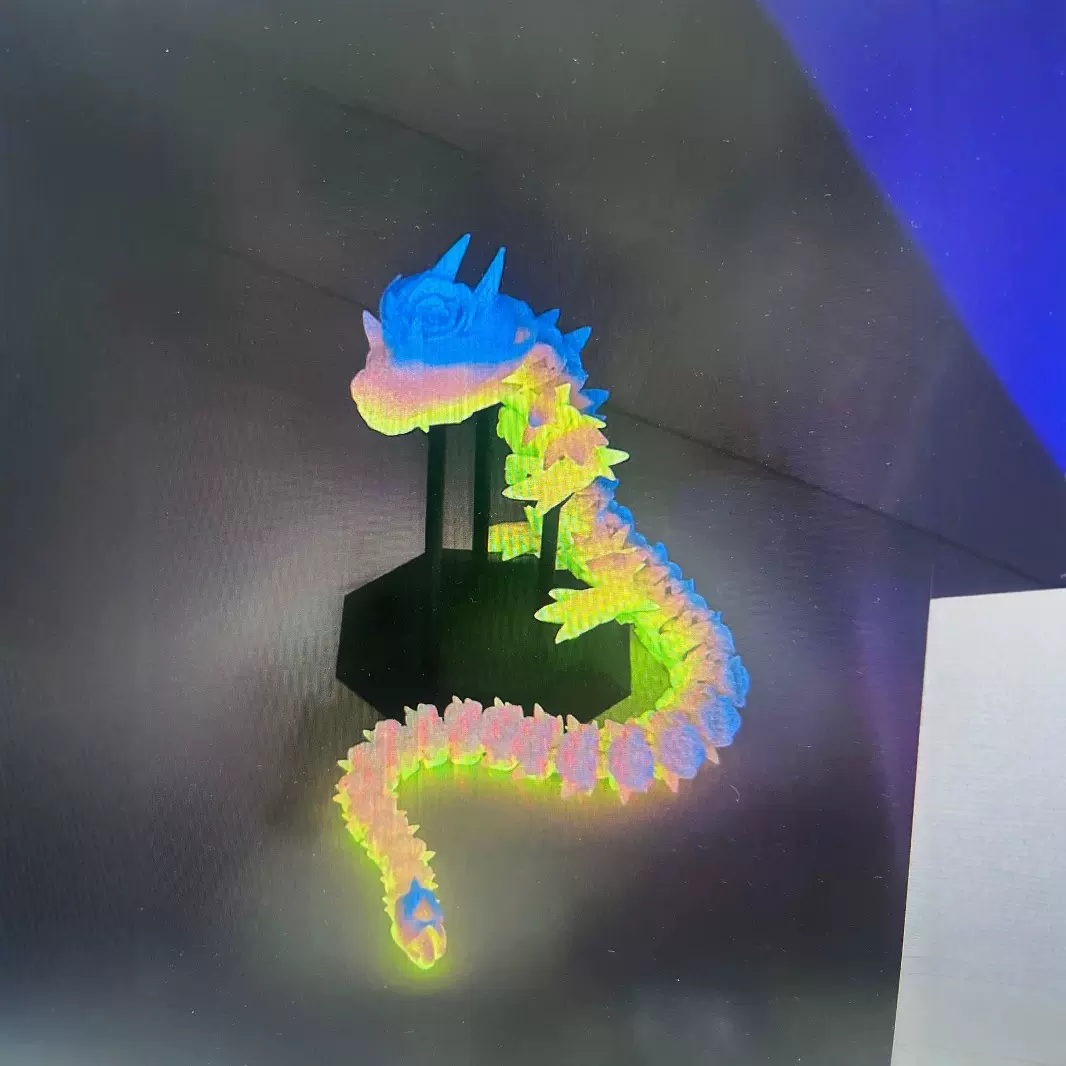 3D打印夜光中国龙玫瑰水晶龙神龙工艺品摆件礼物网红创意手办汽车