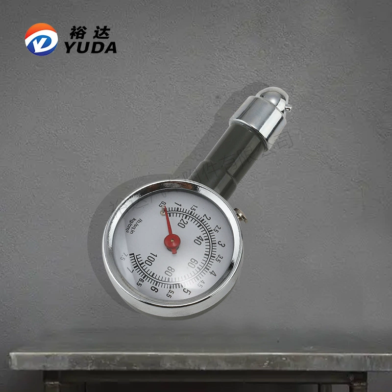 Автомобильный манометр Yuda, автомобильный металлический механический указатель, манометр для шин, может высвободить газовое высокоточное измерение давления
