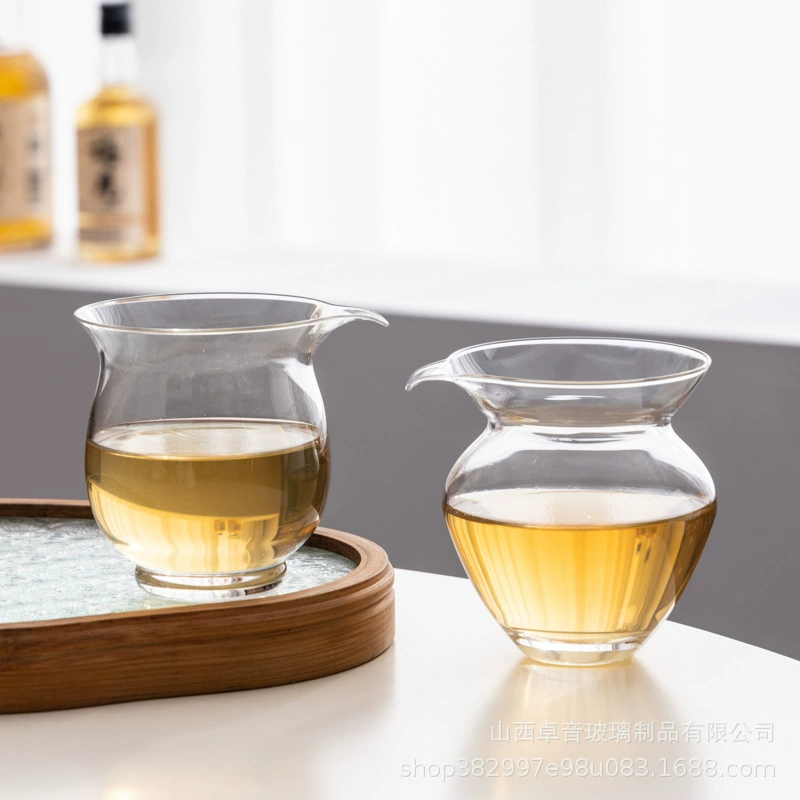 Japanese -style transparent glass fair cup thickened thermal tea -resistant tea sea universal cup Chinese home kung fu tea utensil accessories