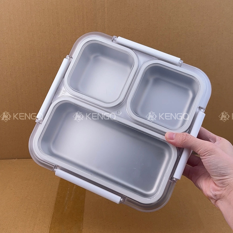 304食品级不锈钢饭盒分格带盖2025新款微波炉加热上班族便当餐盒|undefined