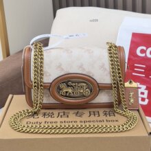蔻家Hero单肩包邮差包马车图案小方包斜跨女包2025新款