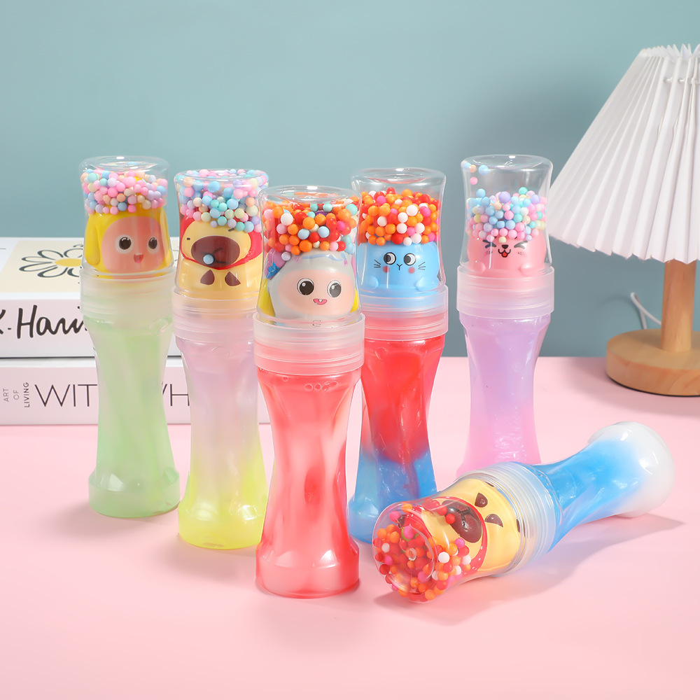 Antorcha de espuma de venta caliente transfronteriza slime barro de color descompresión manual no pegajoso rebote lento goma espumante juguetes para niños