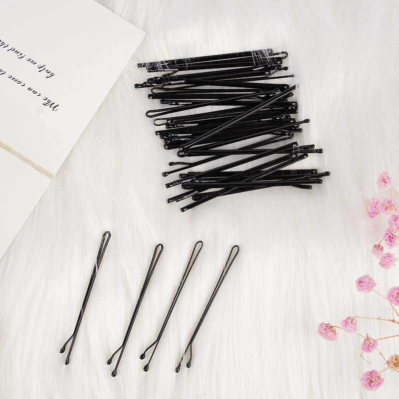 Black hairgrip, hair accessory