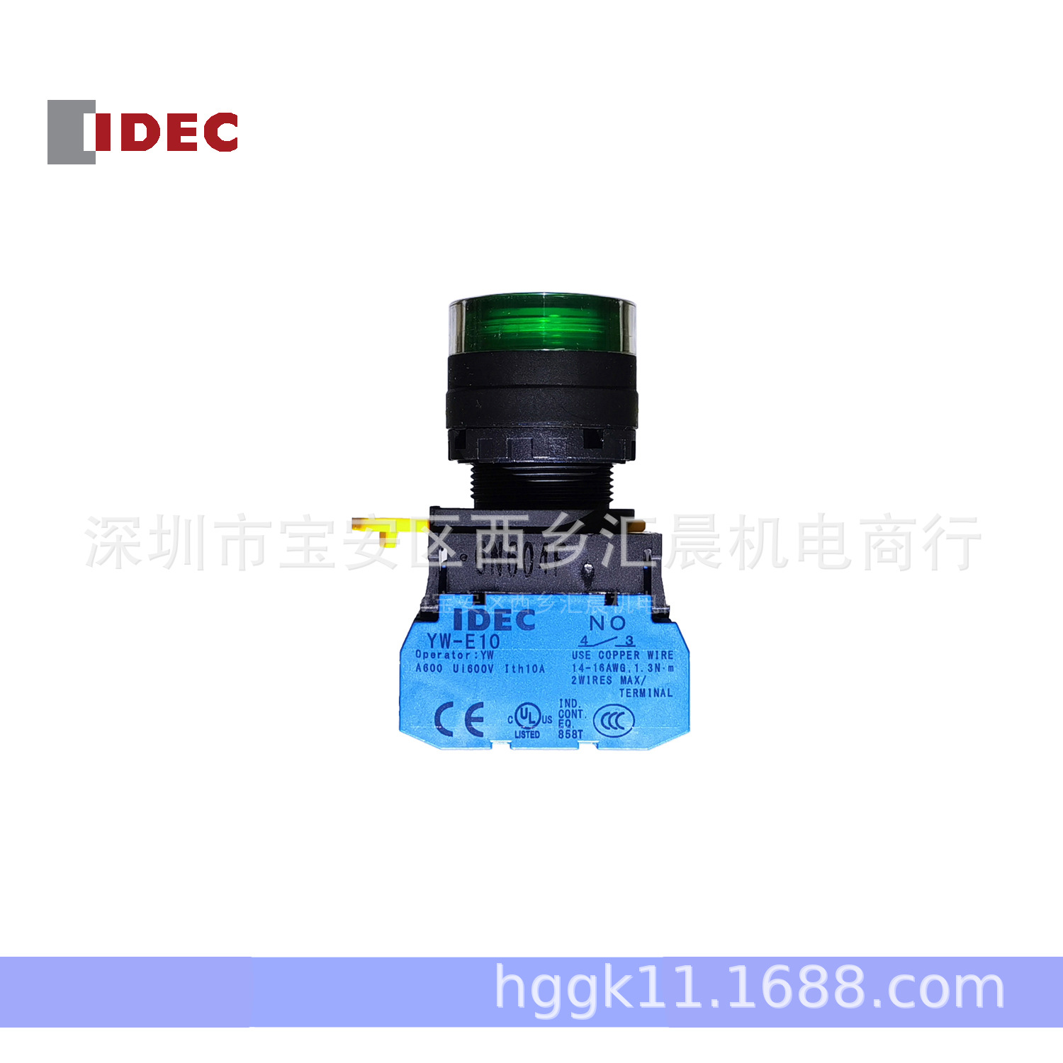 IDEC和泉带灯按钮YW1L-MF2E10Q0G YW1L-MF2E10Q4G YW1L-MF2E11Q4G