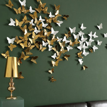 电视背景墙沙发墙面装饰品房间墙上陶瓷蝴蝶ins墙壁创意壁饰挂件