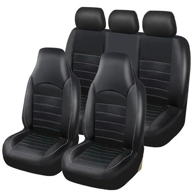foreign trade car seat cover: Universal seat cover - gray-line-five-seats-general-dimensions