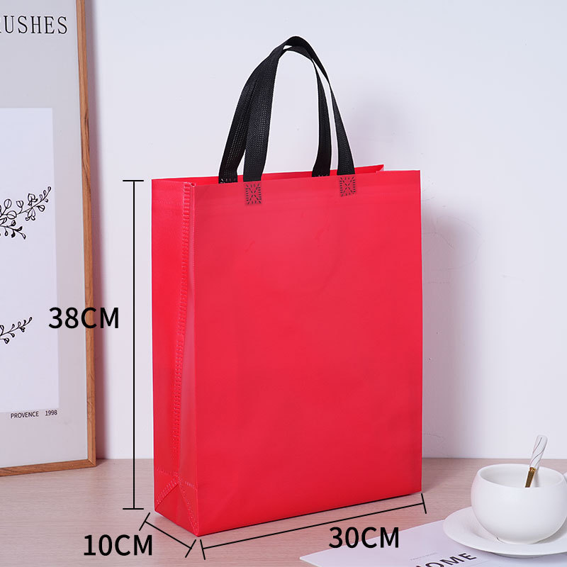 Tienda de ropa gran bolsas de tela no tejida recubiertas logotipo bolsas de compras coloridas regalos bolsas de tela no tejida sensación alta