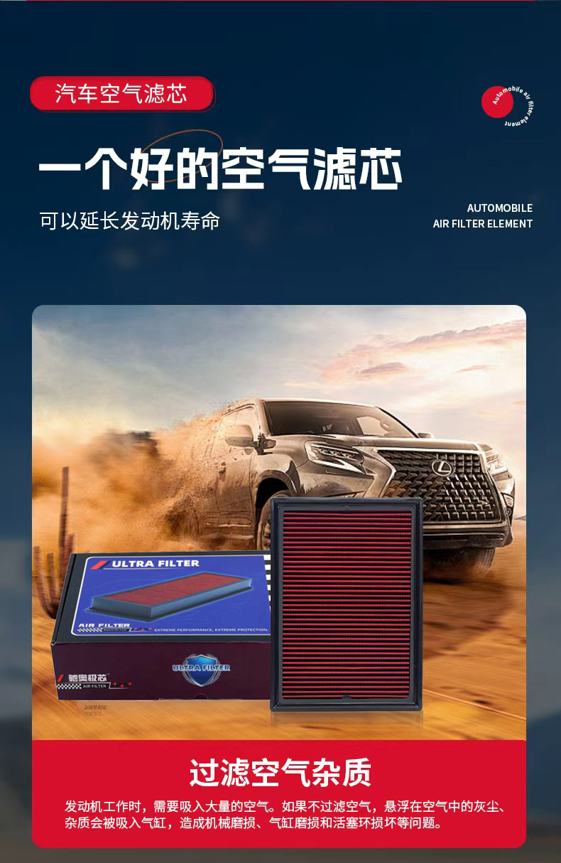 Car High-Flow Modification Vehicle New Energy Vacuum Pump Motorcycle Retrofit Winter Mushroom Head Air Intake Filter Element