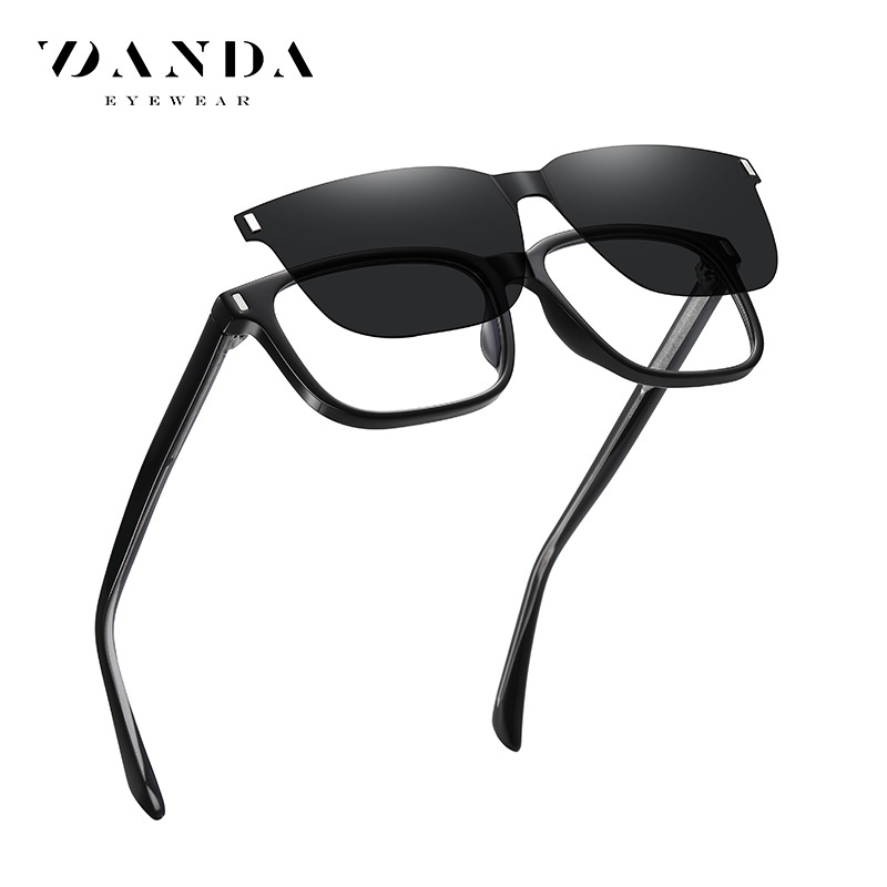 Nueva miopía especial magnética polarizada gafas de sol CG7201 gafas artísticas marco con cinturón con sol gafas de sol de protección para hombres