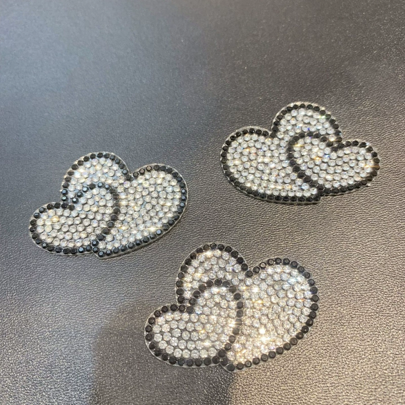 Прямые продажи с фабрики стразы любовь горячего бурения патч ремонт самоклеящего клея diy декоративные наклейки с бриллиантами оптом