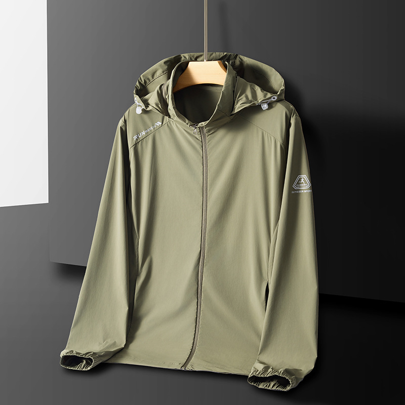 Summer Sun Protection Clothing Men's Lightweight Ice Silk Breathable UV Protection Sun Protection Clothing Women's Outdoor Fishing Sun Protection Coat