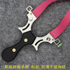 Slingshot stainless steel, toy with flat rubber bands, powerful precise hair rope, wholesale