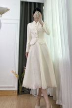 秋季女装法式复古名媛气质御姐小香风流苏外套高腰半身裙两件套装