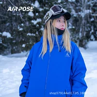 Airpose лыжный костюм женский мужской зимний 3L шпон открытый толстый ветрозащитный свободный американский новый лыжный костюм