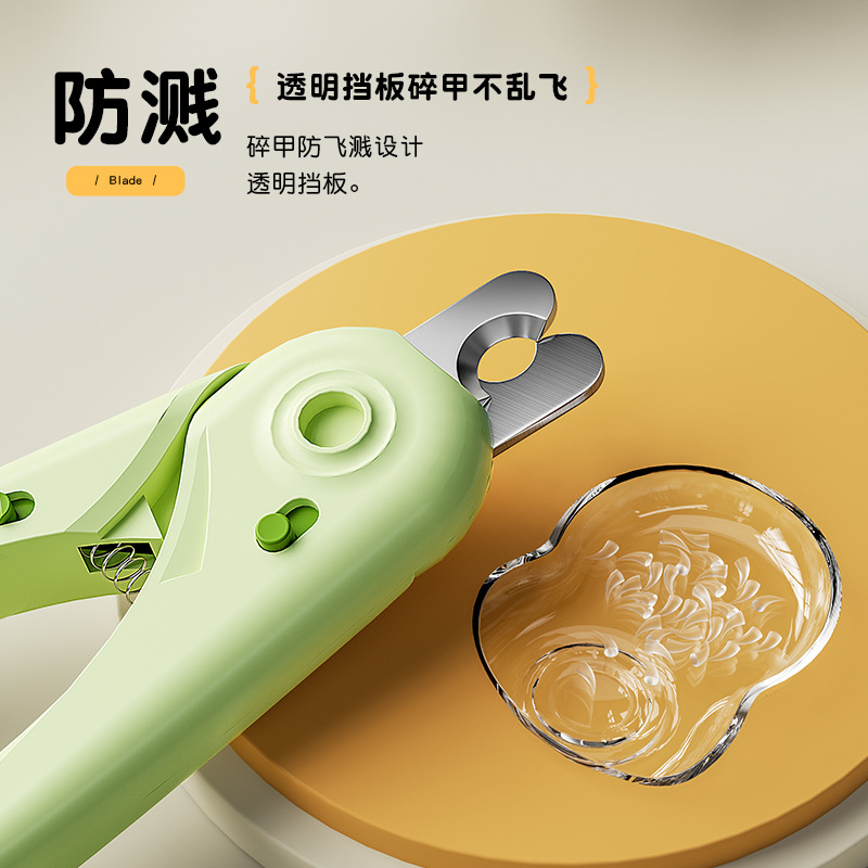 Cortador de uñas para mascotas y pinza de uñas con lámpara