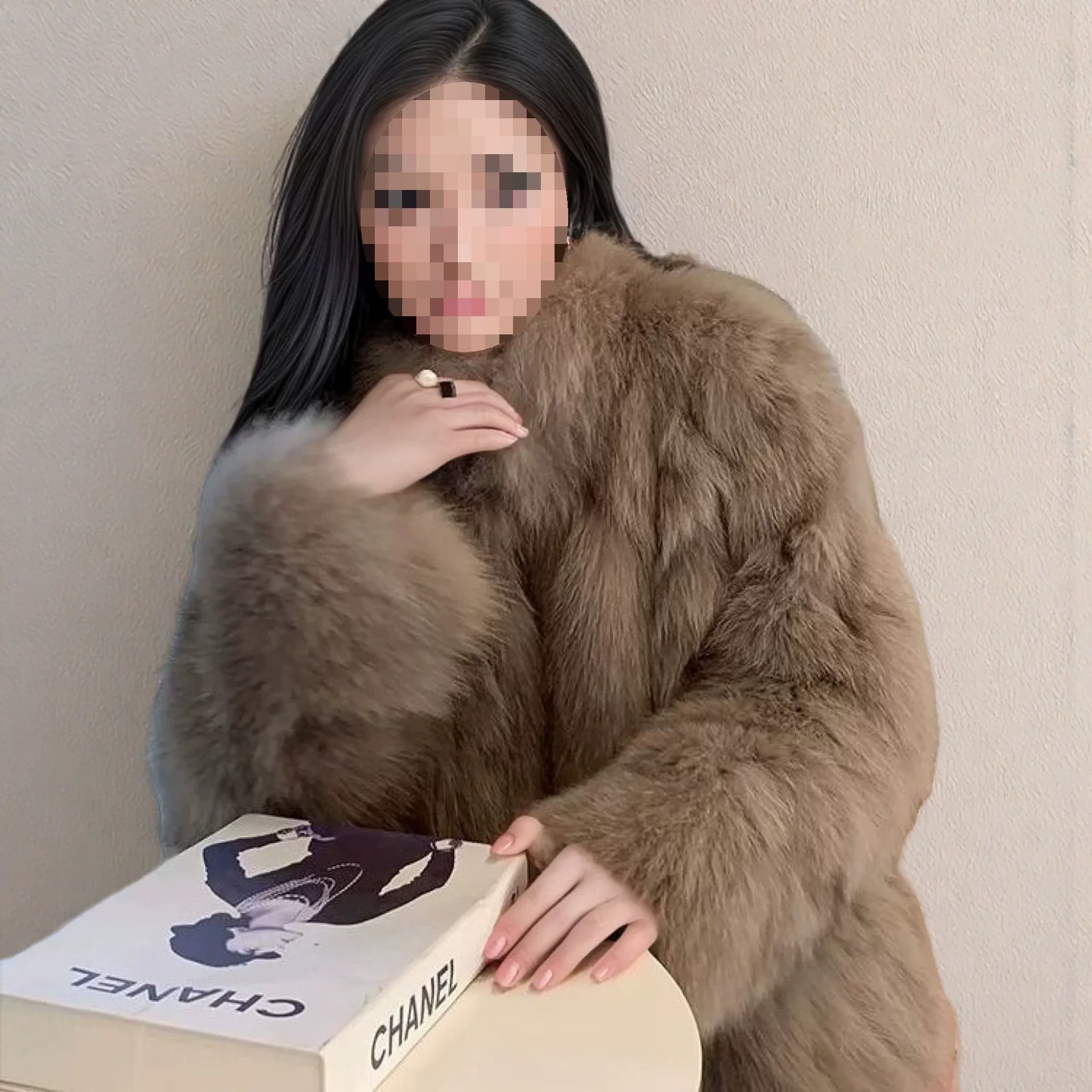 Демисезонная теплая куртка, стиль Chanel, корейский стиль