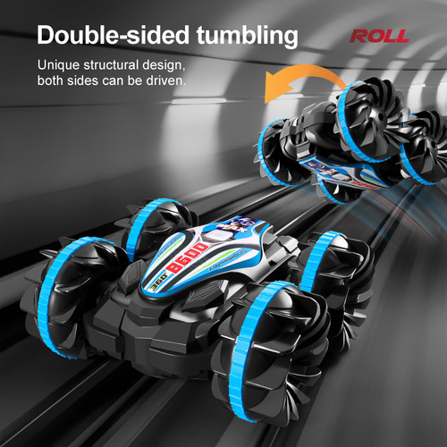 Cross-border four-wheel drive off-road vehicle stall remote control amphibious double-sided driving children's deformation remote control mother and baby toy