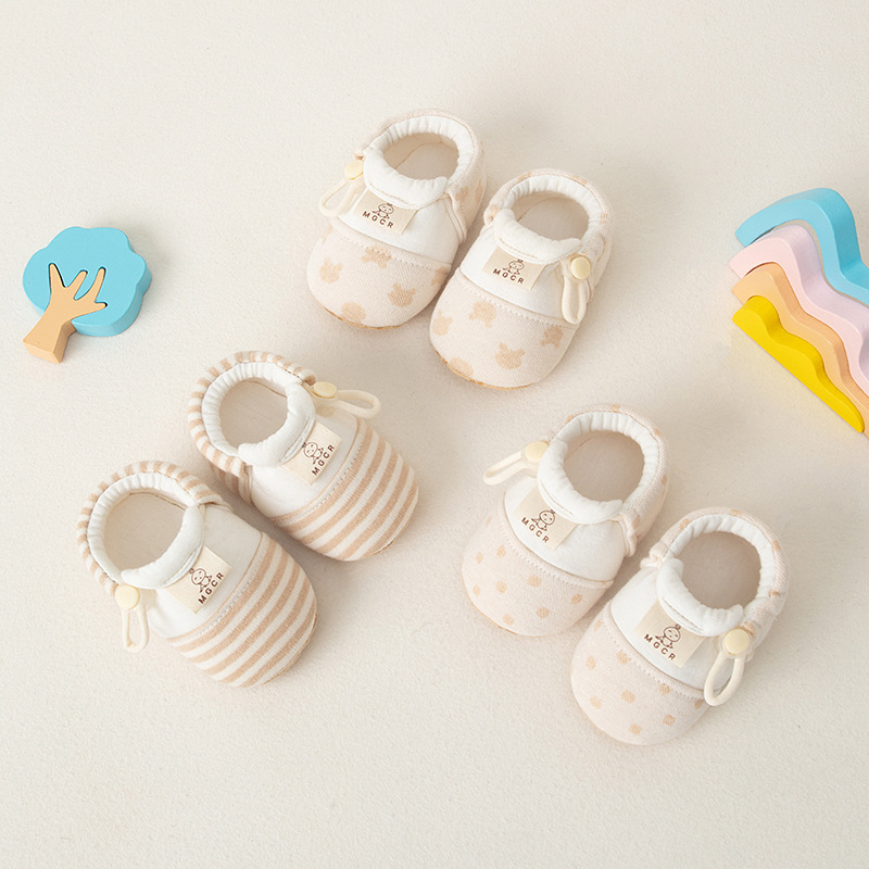 Baby Toddler Shoes Autumn and Winter New Thickeneded and Warm Newborn Shoes before Stepping, Comfortable and Soft Soft-Soled Shoes Category a