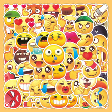 63张小黄豆贴纸 抖音emoji表情包卡通沙雕可爱手机壳笔记本小贴画