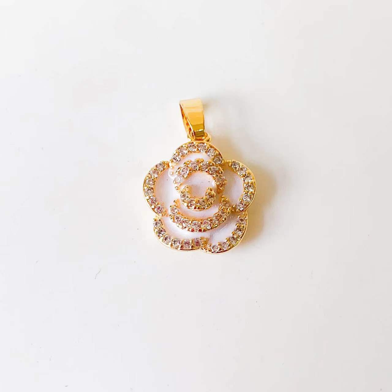 1 Piece Copper Artificial Pearls Cat's Eye Stone Zircon Geometric Charms Jewelry Accessories display picture 9