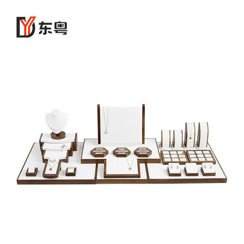 Solid wood jewelry display stand jewelry tray display tray ring pendant viewing pallet jewelry display props storage tray