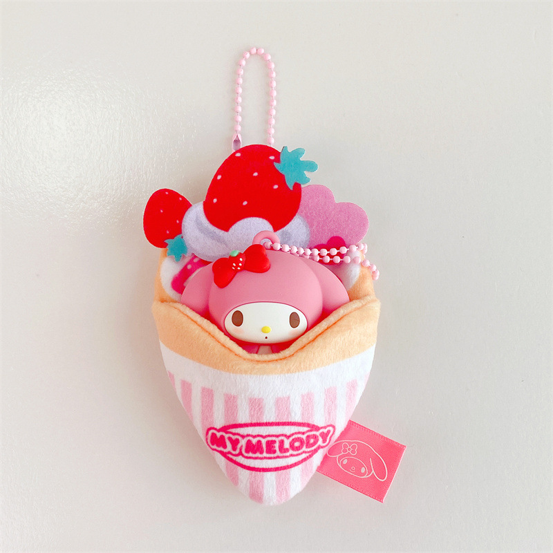 正規版のサンリオの百味のクレープの公仔のキーホルダーはアニメと同じタイプのカップルの親友の包みのペンダントの女性を飾ります。