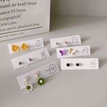 新款卡哇伊系列耳环卡纸可爱耳钉包装纸板饰品卡片DIY配件定logo