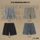 2025 New European and American High Street Heavy Wash Old Loose Shorts Men's Trendy Brand Cut Retro Shorts
