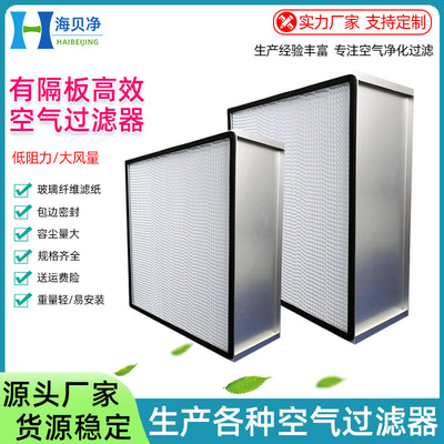 Clean workshop Clean Room Plate High temperature resistance Fresh air air conditioner ffu air filter A partition Efficient filter