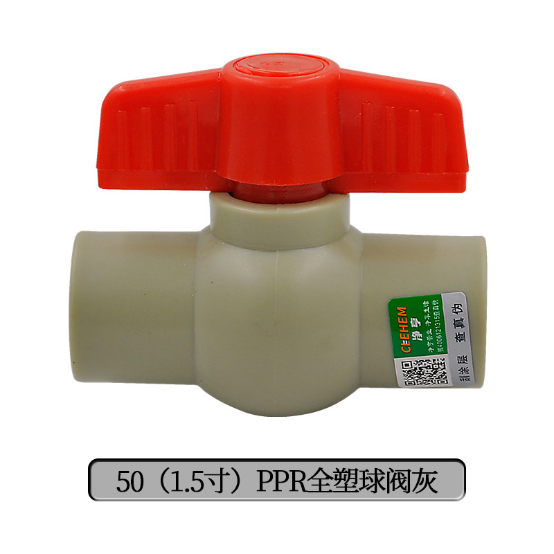 Válvula de bola de acero de doble articulación PPR válvula de bola de doble articulación totalmente de plástico válvula oculta 204 minutos válvula PPR accesorios de tubería de agua image 43