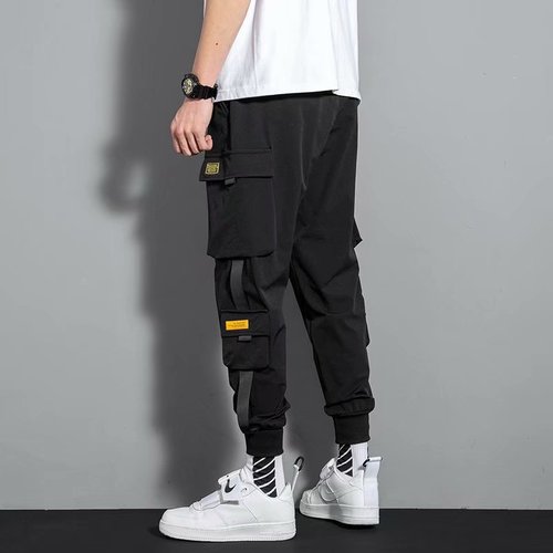 Boys' Over-the-Knee Work Pants Autumn Youth Fall Casual Pants Korean Style Middle School Student Trendy Versatile Sport Pants