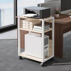 リムーバブルオフィス床プリンタラック多層収納本棚プーリー小型パソコン本体ブラケット