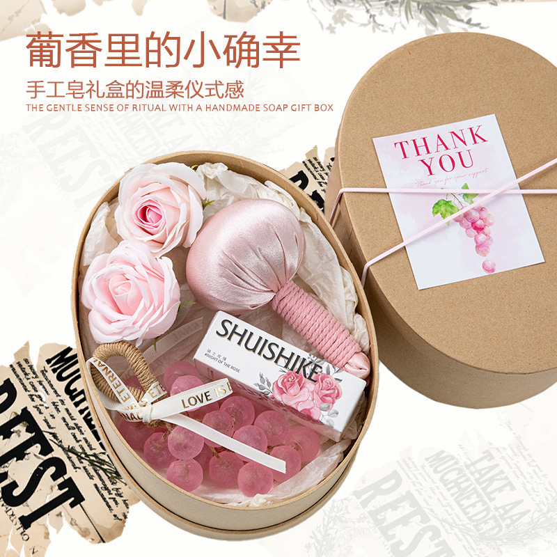 Crystal Grape Soap Whole String Essential Oil Cold Soap Creative Pendant Fragrance Gift Birthday Gift Handmade Soap Souvenir