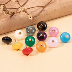 Flat-round jade-like imitation resin buttons, national-style buttonholes, retro Hanfu and qipao toggle buttons, Chinese-style button accessories, wholesale accessories