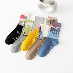 襪子 男士秋冬中筒襪ins潮流男襪街邊情侶襪男棉襪廠家直銷socks