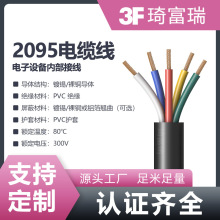 美标UL2095电缆线电子线2095屏蔽电线80℃300V阻燃镀锡铜PVC电线