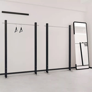 Clothing Store Floor-Standing Clothes Rack Stainless Steel Iron Black Clothes Display Rack Women's Clothing Store Special Island Shelf