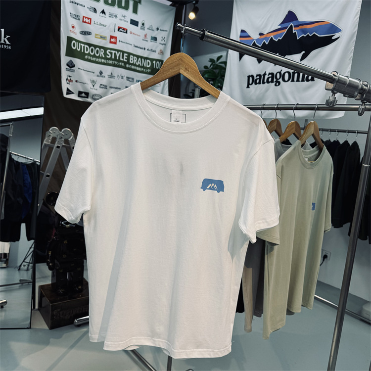 North Department Pingdi! Moisture Absorption Quick-drying Organic Cotton Unisex Printed Back Outdoor Casual Round Neck Short-sleeved T-shirt
