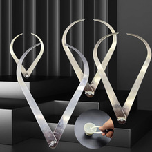 跨境厂家直销陶艺测量陶器工具外卡尺卡规卡钳雕塑不锈钢内外卡钳