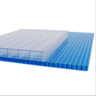 Double-Layer Transparent Pc Sun Panel Hollow Greenhouse Carport Canopy Project Lighting Panel Hollow Sun Panel Wholesale