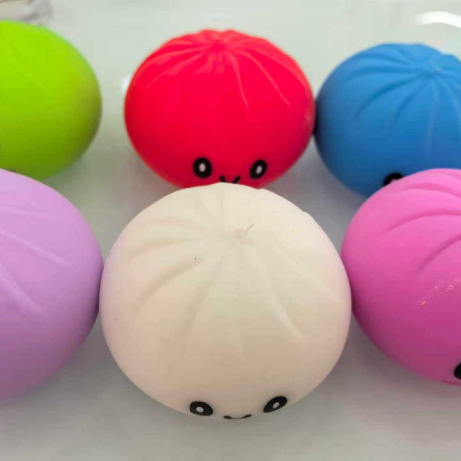 Bamboo de pellizco, suave, lindo, lento, rebote divertido, juguetes de pellizco de pellizco portátiles, adornos de oficina